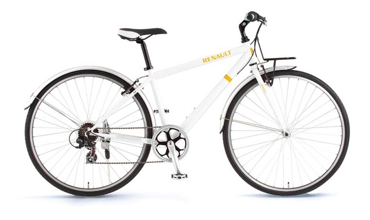 RENAULT（ルノー）自転車 700C CRB7006 ホワイト 【フロントキャリアー クロスバイク】