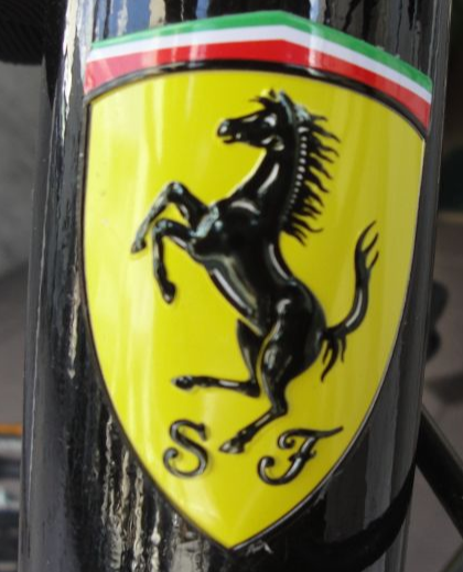 Ferrari（フェラーリ） 自転車 700C CR-D 7021 ブラック　Bucking horse emblem